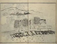 An illustration from People of Yamato (Japan) Picture Album (Yamato jinbutsu gafu), Second Series (1804)