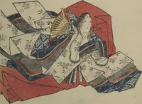An illustration from The Surface of the Water (Mizu no omo shū) (1831)