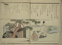 An illustration from The Surface of the Water (Mizu no omo shū) (1831)