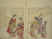 An illustration from Picture Book of the Evergreens (Ehon tokiwagusa) (1731)