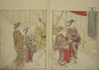 An illustration from Picture Book of the Evergreens (Ehon tokiwagusa) (1731)