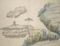 An illustration from Taigadō (Taiga Hall at Sōrinji Temple) Picture Album (Taigadō gafu) (1803)