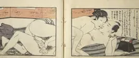 An illustration from Untitled Book of Erotica (Shunga) (1798)