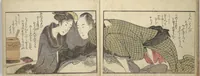 An illustration from Untitled Book of Erotica (Shunga) (1798)