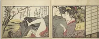 An illustration from Untitled Book of Erotica (Shunga) (1798)