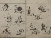 An illustration from Abbreviated Drawing Styles (Ryakuga shiki 略画式 (人物) (Figures) (1795)