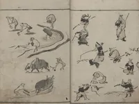 Picture 9 of 30 from Abbreviated Drawing Styles (Ryakuga shiki 略画式 (人物) (Figures) (1795), leaf 11