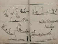 An illustration from Abbreviated Drawing Styles (Ryakuga shiki 略画式 (人物) (Figures) (1795)