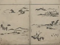 An illustration from Abbreviated Drawing Styles (Ryakuga shiki 略画式 (人物) (Figures) (1795)