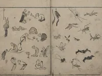 Picture 28 of 30 from Abbreviated Drawing Styles (Ryakuga shiki 略画式 (人物) (Figures) (1795), leaf 30