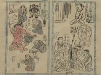 An illustration from Illustrated Diary (Kyōsai Enikki) (1888)