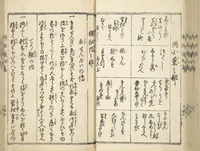 An illustration from Handbook of Fashionable Cuisine for the Epicures of Edo (Edo ryūkō ryōri tsū taizen) (1822)