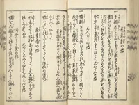 An illustration from Handbook of Fashionable Cuisine for the Epicures of Edo (Edo ryūkō ryōri tsū taizen) (1822)