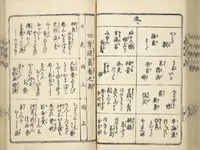 An illustration from Handbook of Fashionable Cuisine for the Epicures of Edo (Edo ryūkō ryōri tsū taizen) (1822)