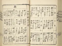 An illustration from Handbook of Fashionable Cuisine for the Epicures of Edo (Edo ryūkō ryōri tsū taizen) (1822)