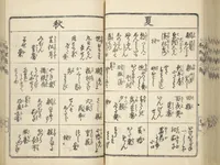 An illustration from Handbook of Fashionable Cuisine for the Epicures of Edo (Edo ryūkō ryōri tsū taizen) (1822)