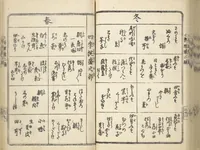 An illustration from Handbook of Fashionable Cuisine for the Epicures of Edo (Edo ryūkō ryōri tsū taizen) (1822)