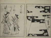 Picture 9 of 14 from Contemporary Kimono Patterns (Tōsei hiinagata) (1677), leaf 13