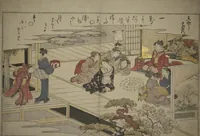 An illustration from Gifts of the Ebb Tide (The Shell Book) (Shiohi no tsuto) (1789)