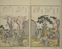An illustration from Fine Views of the Eastern Capital at a Glance (Tōto meisho ichiran) : [volume 1] (1800)