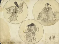 An illustration from Album of Sketches for Lacquer Decoration (Makie 蒔絵) (1850)