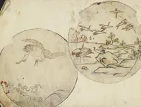 An illustration from Album of Sketches for Lacquer Decoration (Makie 蒔絵) (1850)