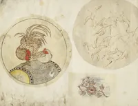 Picture 13 of 21 from Album of Sketches for Lacquer Decoration (Makie 蒔絵) (1850), leaf 33