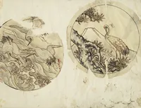 An illustration from Album of Sketches for Lacquer Decoration (Makie 蒔絵) (1850)