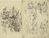 An illustration from Album of Sketches for Lacquer Decoration (Makie 蒔絵) (1850)