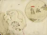 An illustration from Album of Sketches for Lacquer Decoration (Makie 蒔絵) (1850)