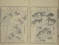An illustration from Book of Kosode Patterns (Hiinagata Ise no umi) (1751)