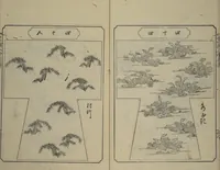 An illustration from Book of Kosode Patterns (Hiinagata Ise no umi) (1751)