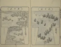 An illustration from Book of Kosode Patterns (Hiinagata Ise no umi) (1751)