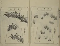 Picture 24 of 30 from Book of Kosode Patterns (Hiinagata Ise no umi) (1751), leaf 42
