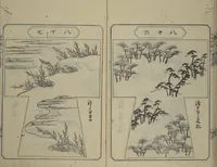 An illustration from Book of Kosode Patterns (Hiinagata Ise no umi) (1751)