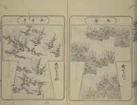 An illustration from Book of Kosode Patterns (Hiinagata Ise no umi) (1751)