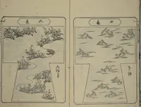 An illustration from Book of Kosode Patterns (Hiinagata Ise no umi) (1751)