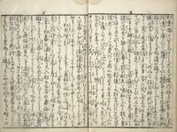 An illustration from Amusements of Kabuki Actors of the "Third Floor" [Dressing Room] (Yakusha sangaikyō), by Shikitei Sanba (1801)