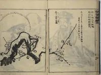 An illustration from The Moving Brush in "Rough" Painting (Unpitsu soga) : [volume 1] (1749)