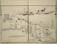 An illustration from Pictures by Famous Artists (Meika gafu) : [volume 3] (1812)