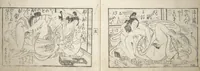 An illustration from Love Poses in the Narabi Hills (Nure sugata narabi no oka) : [volume 1]