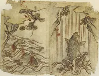 An illustration from Album of Sketches for Lacquer Decoration (Makie 蒔絵) (1840)