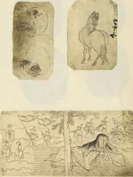 An illustration from Album of Sketches for Lacquer Decoration (Makie 蒔絵) (1840)