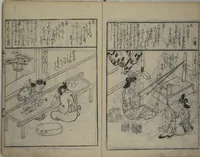 An illustration from A Picture Book Mirror of Various Occupations (Wakoku shoshoku ezukushi) : [volume 3] (1685)