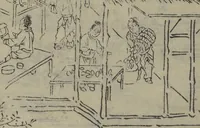 An illustration from A Garden of Celebrated Japanese and Chinese Paintings (Wakan meigaen) : [volume 4] (1750)