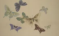 An illustration from A Thousand Butterflies (Chō senshu) : [volume 2] (1903)