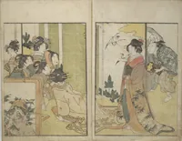 An illustration from Picture Book on Flowers of the Four Seasons (Ehon shiki no hana) : [volume 1] (1801)