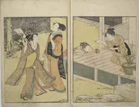 An illustration from Picture Book on Flowers of the Four Seasons (Ehon shiki no hana) : [volume 1] (1801)