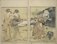 An illustration from Picture Book on Flowers of the Four Seasons (Ehon shiki no hana) : [volume 1] (1801)