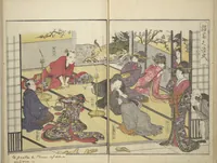 An illustration from Yoshiwara Picture Book of New Year’s Festivities (Seirō ehon nenjū gyōji) : [volume 2] (1804)